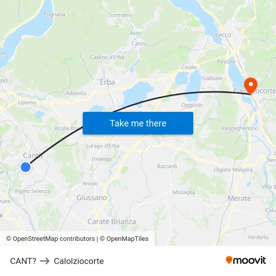 Cant? to Calolziocorte map