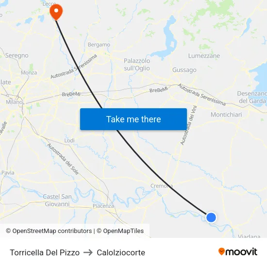 Torricella Del Pizzo to Calolziocorte map