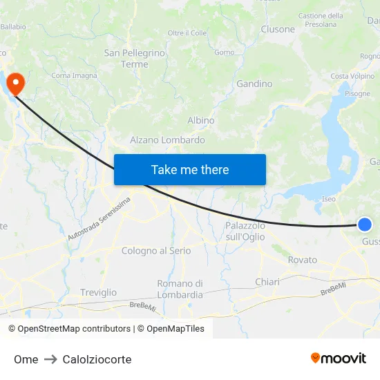 OME to Calolziocorte map