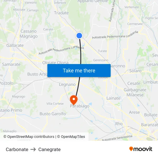 Carbonate to Canegrate map