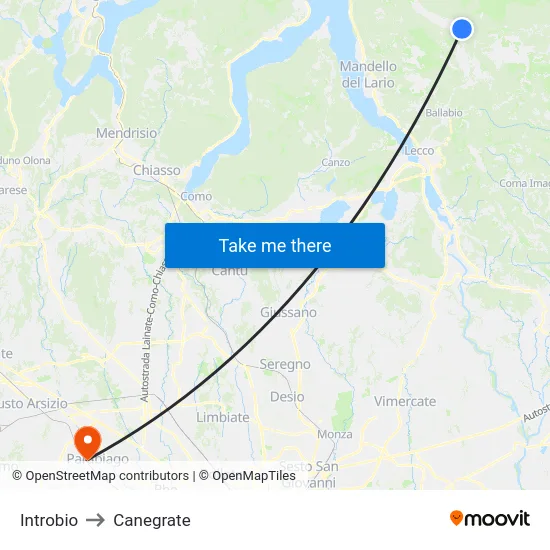 Introbio to Canegrate map