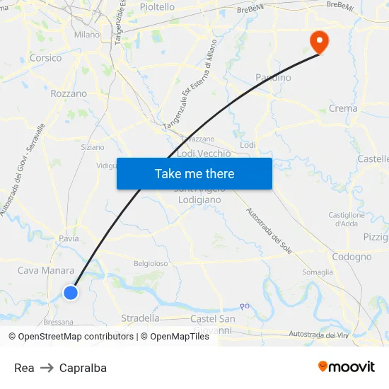 REA to Capralba map