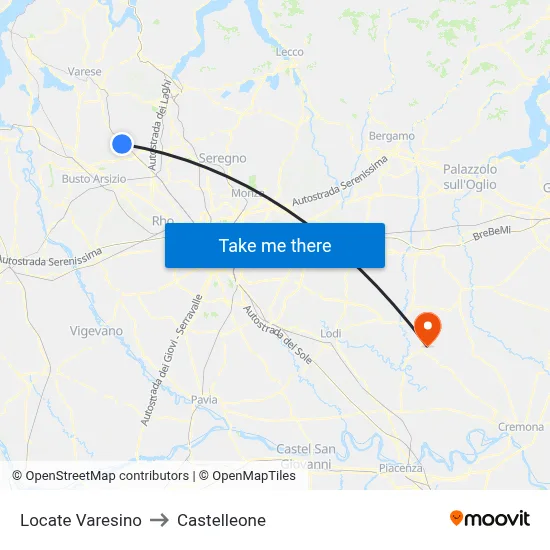 Locate Varesino to Castelleone map