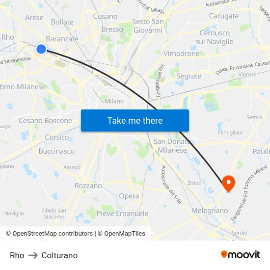 Rho to Colturano map