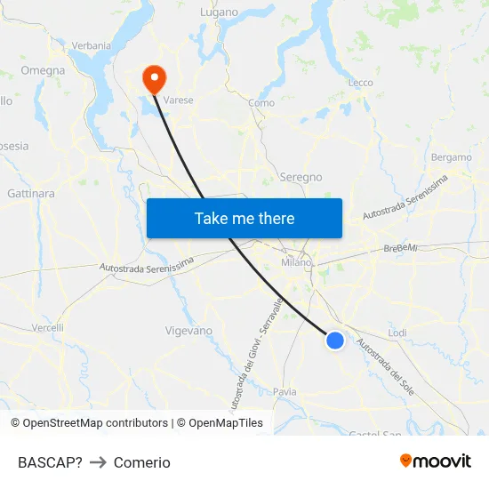 Bascap to Comerio map