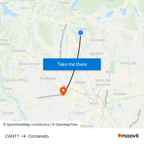 CANT? to Cornaredo map