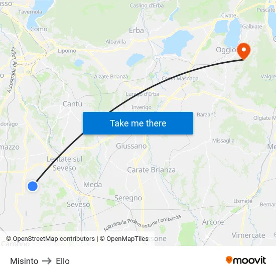 Misinto to Ello map