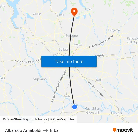 Albaredo Arnaboldi to Herb map