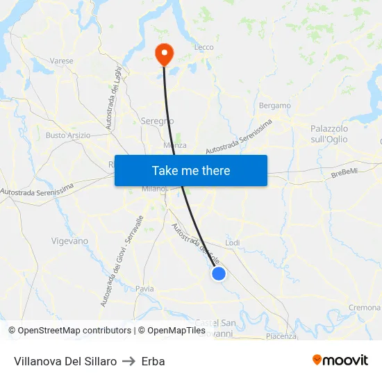 Villanova Del Sillaro to Herb map