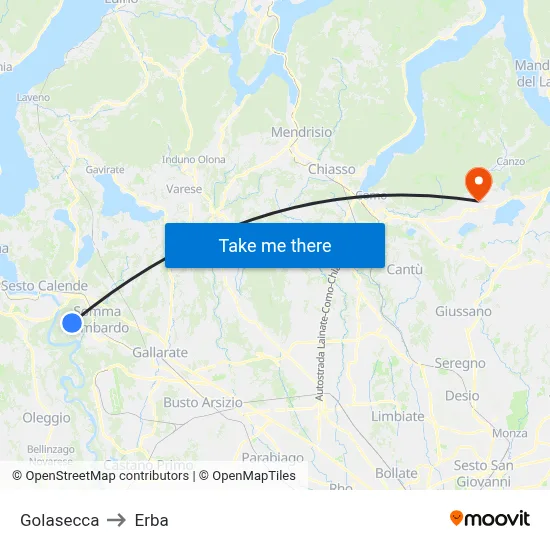 Golasecca to Herb map