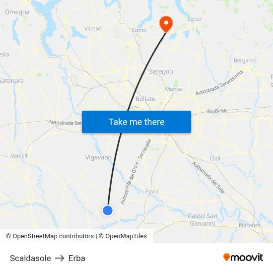 Scaldasole to Herb map