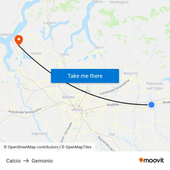 Soccer to Gemonio map