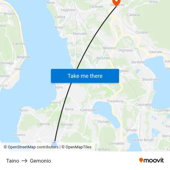 Taino to Gemonio map