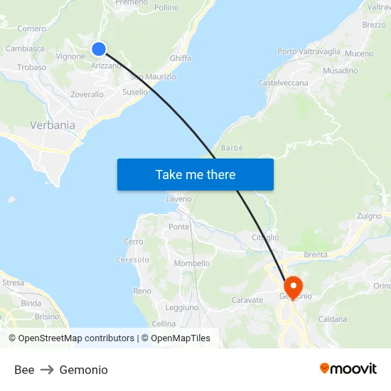 Bee to Gemonio map