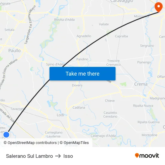 Salerano Sul Lambro to Isso map