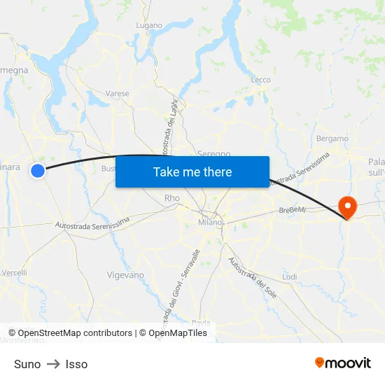 Suno to Isso map