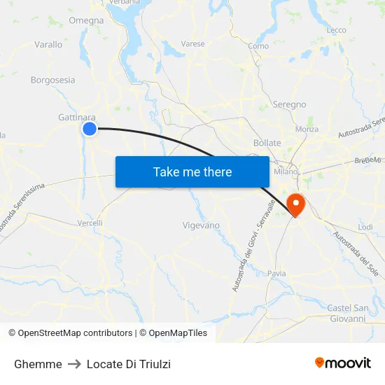 Ghemme to Locate Di Triulzi map