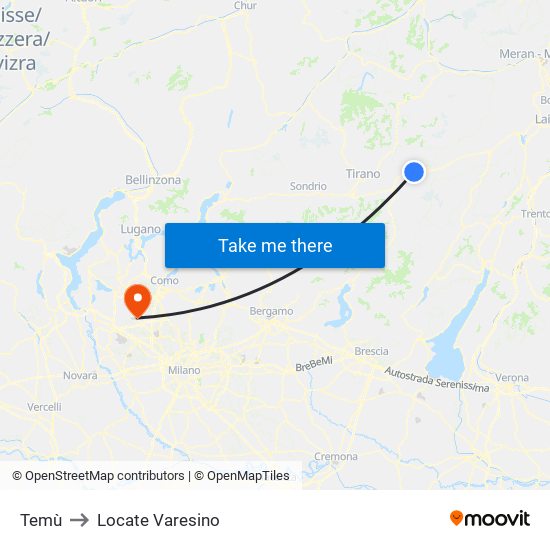 Temù to Locate Varesino map
