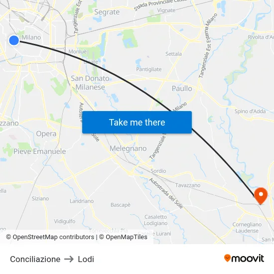 Conciliation to Lodi map