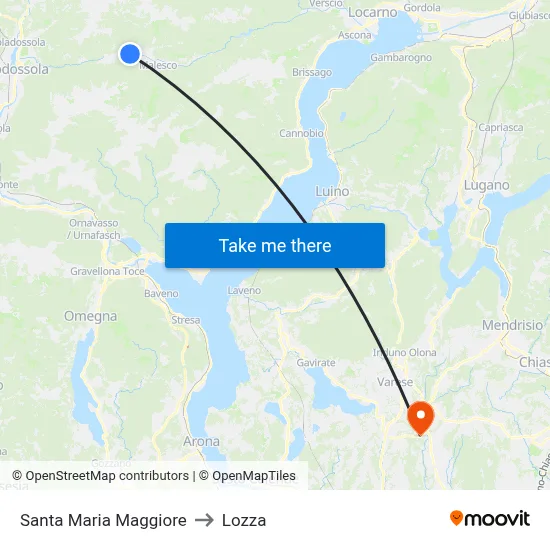 Santa Maria Maggiore to Lozza map