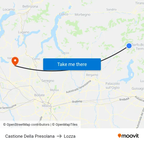 Castione Della Presolana to Lozza map