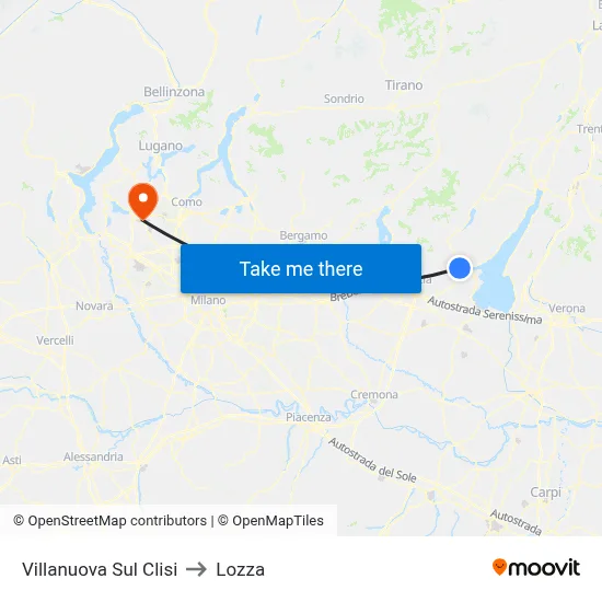 Villanuova Sul Clisi to Lozza map