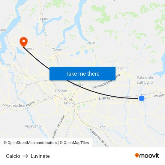 Soccer to Luvinate map