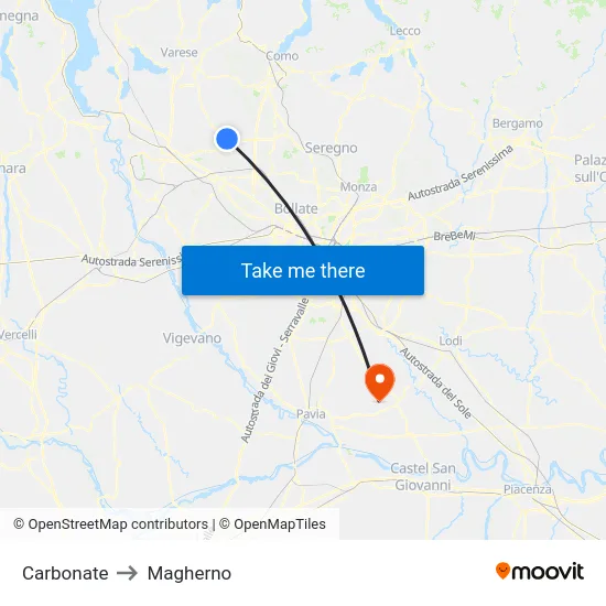 Carbonate to Magherno map