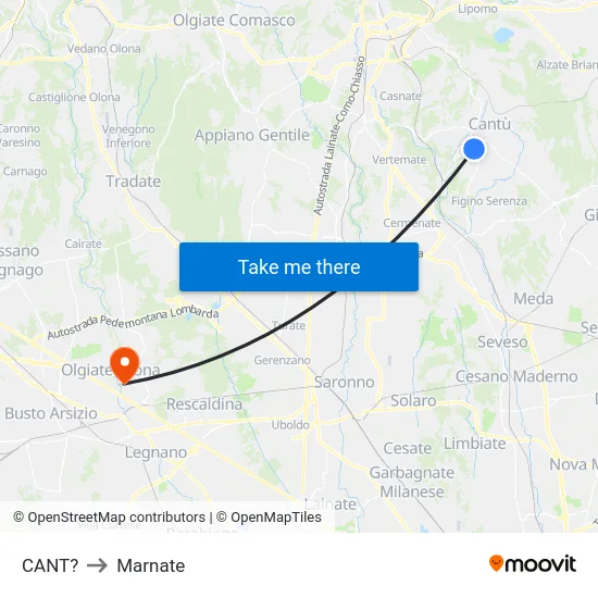 CANT? to Marnate map