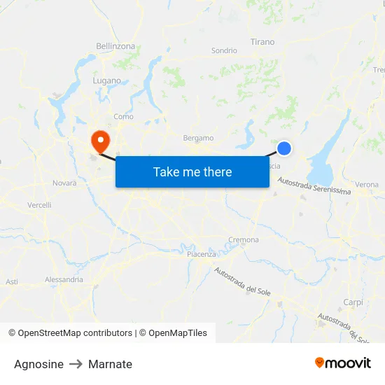 Agnosine to Marnate map