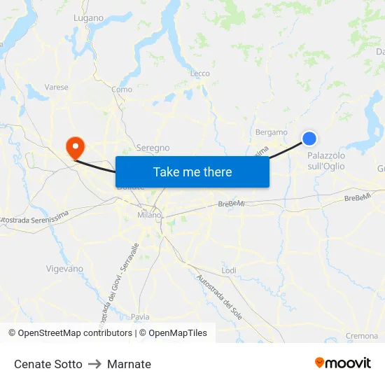 Cenate Sotto to Marnate map