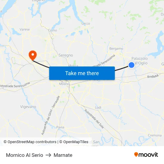 Mornico Al Serio to Marnate map