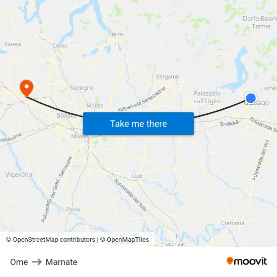 Ome to Marnate map
