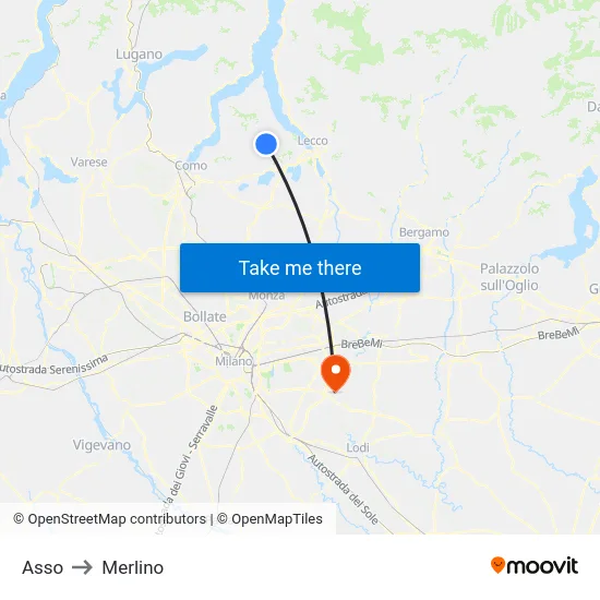 Asso to Merlino map