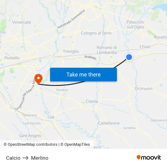 Soccer to Merlino map