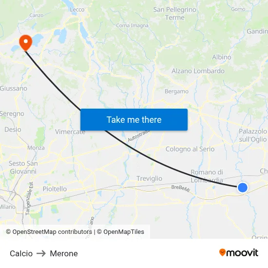 Soccer to Merone map