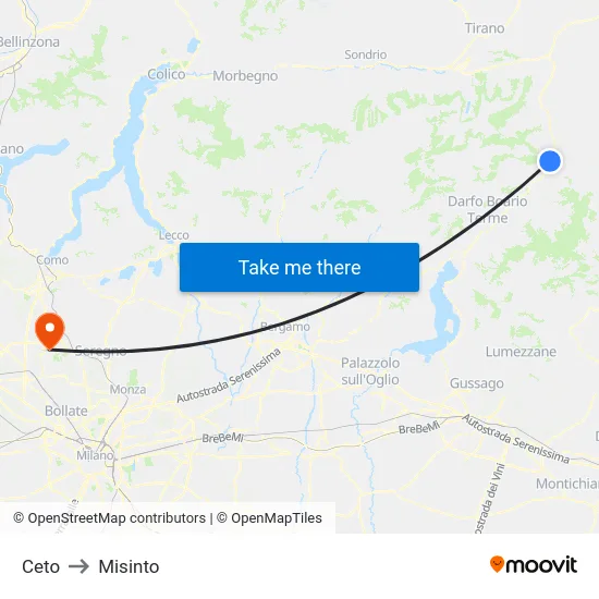 Ceto to Misinto map