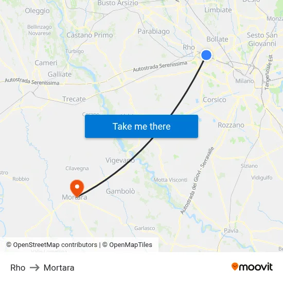 Rho to Mortara map