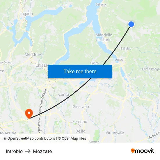 Introbio to Mozzate map