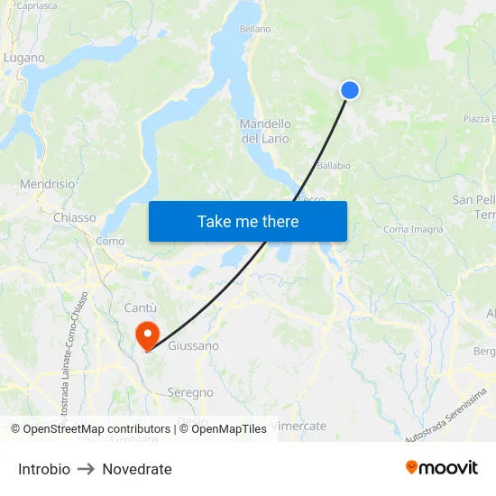 Introbio to Novedrate map