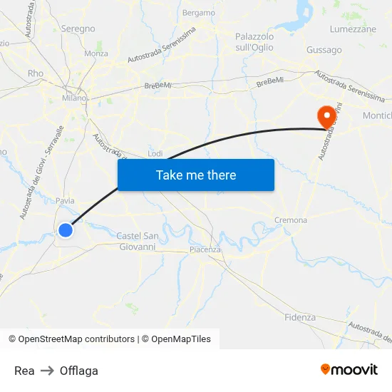 REA to Offlaga map