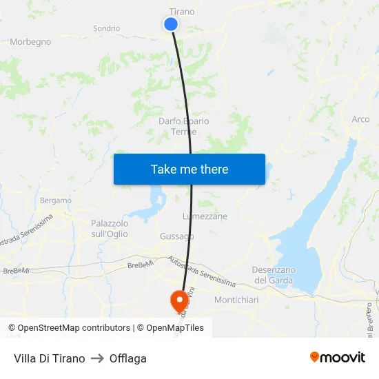 Villa Di Tirano to Offlaga map