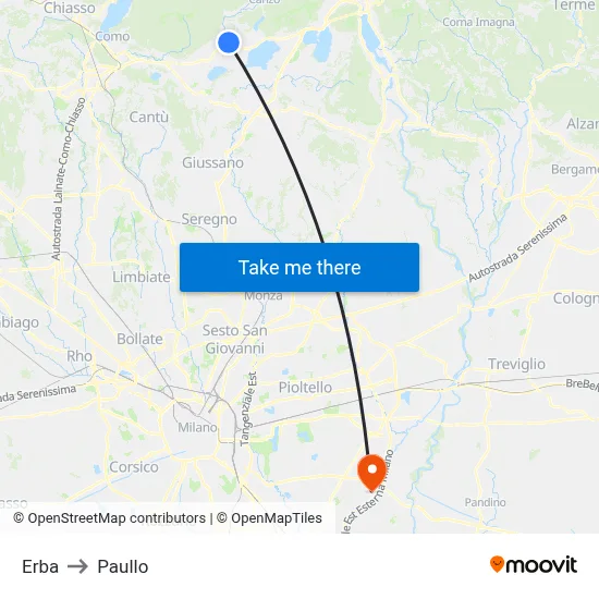 Herb to Paullo map