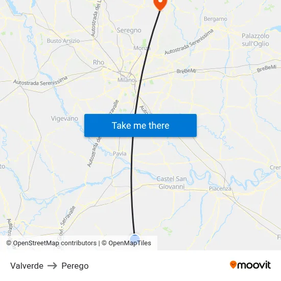 Valverde to Perego map