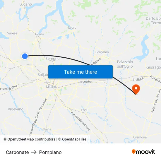 Carbonate to Pompiano map