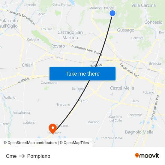 OME to Pompiano map