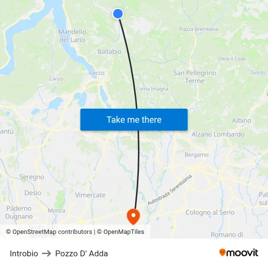 Introbio to Pozzo D' Adda map