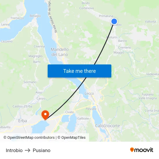 Introbio to Pusiano map