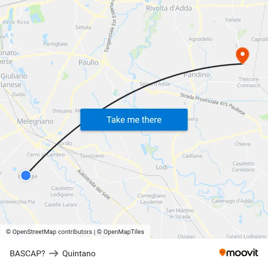 Bascap to Quintano map