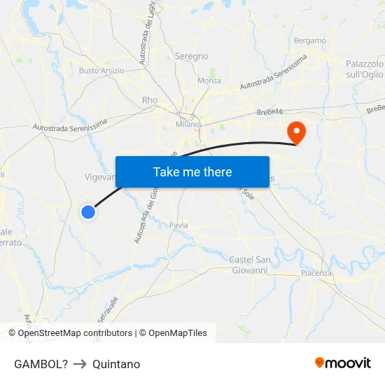 Gambol to Quintano map